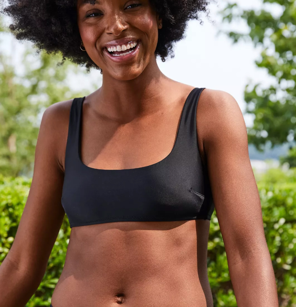 Aerie Tie Back Scoop Bikini Top S